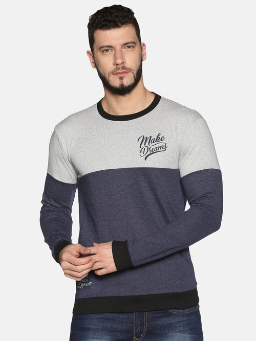 Branding Co Color Blocked Mens Sweatshirt
