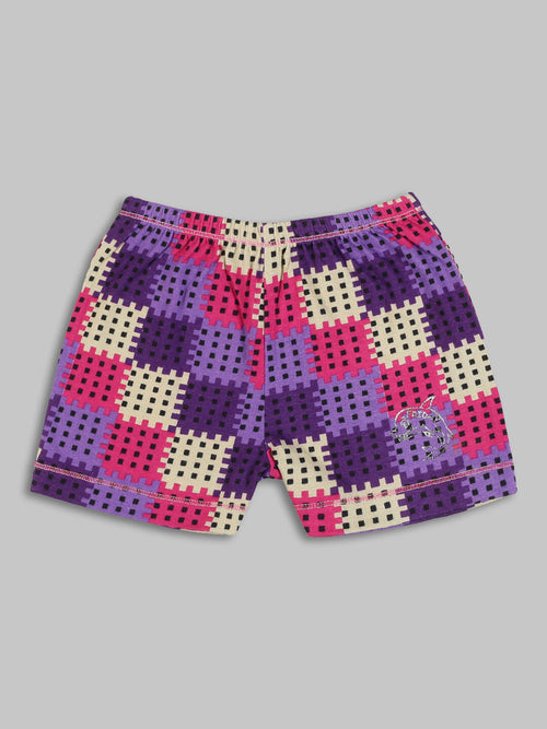 UrGear Purple Printed Girls Bottomwear