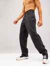 Men Black Washed Basic Relax Fit Jeans