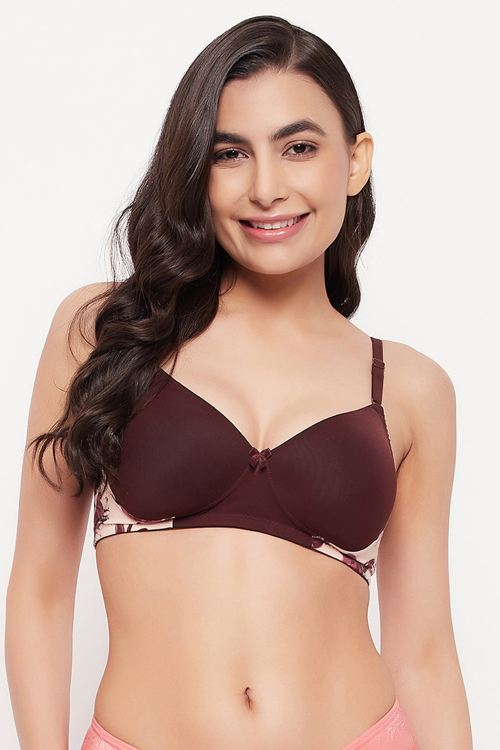 Padded Non-Wired Full Cup T-shirt Bra in Brown – Tradyl