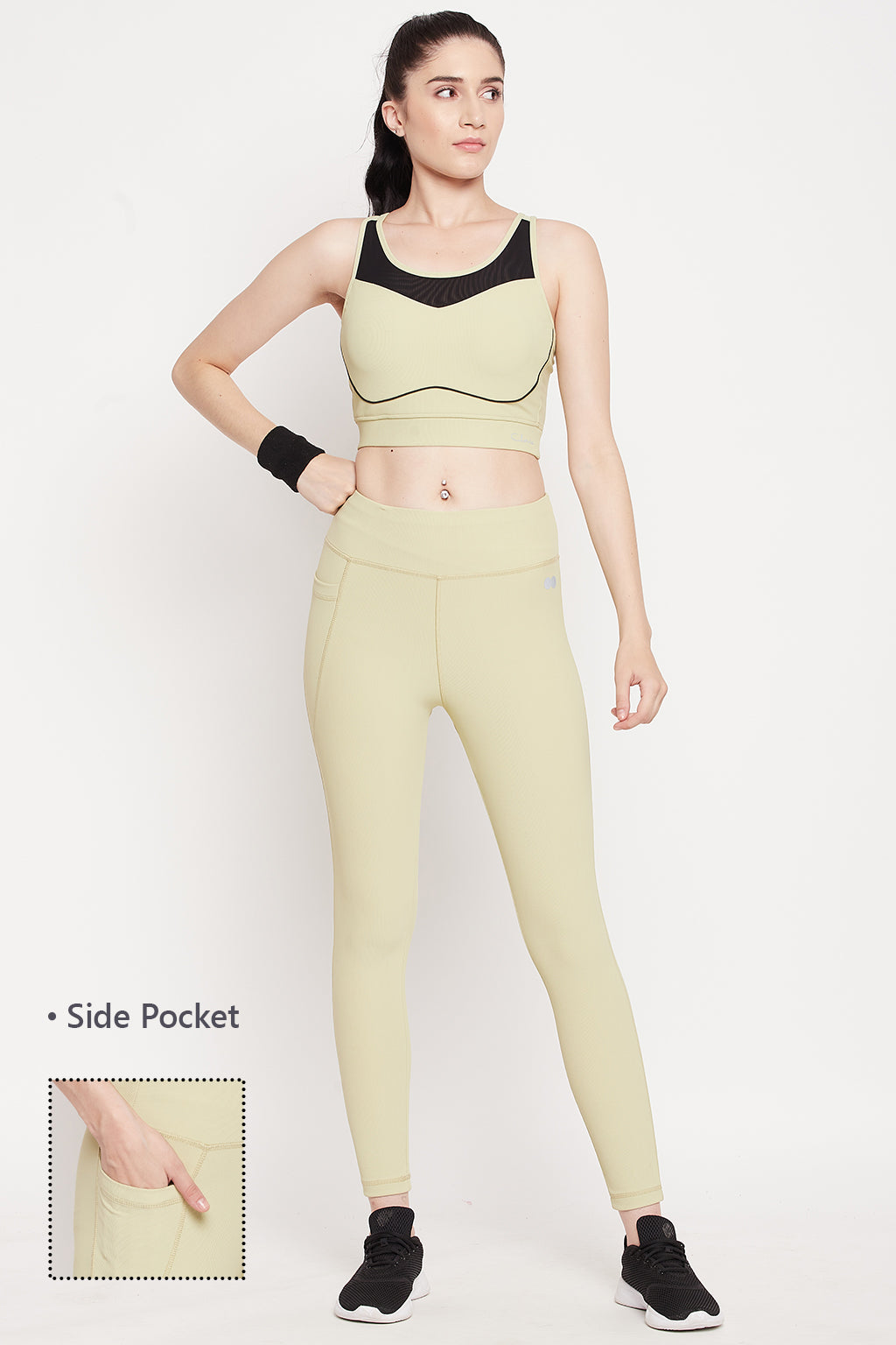 Activewear Ankle Length Tights in Sage Green – Tradyl