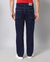 Retro Denim Jeans with 5 pockets-Blue