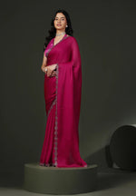 Avanshee Women's Latest Solid Satin Saree With Unstiched Blouse-AVN-1703-PINK