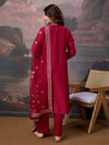 Avanshee Women's Silk Blend Kurta, Pant With Dupatta Set-ES-7552-PINK