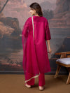 Avanshee Women's Latest Chanderi, Cotton Silk Kurta, Pant With Dupatta Set-ES-7554-PINK