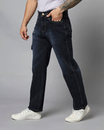 Retro Denim Jeans with 5 pockets-Grey