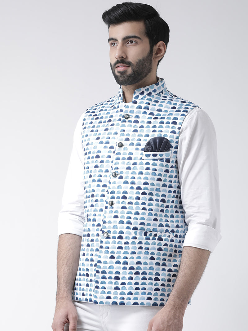 Hangup Men Standard Printed Men's Indian Wear-102APrintedNehru