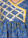 BownBee Girls Pure Cotton Frill Lehenga Choli - Blue