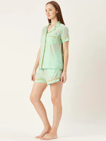 Shirt and Shorts Set in Sky Color