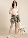 Women Multi Printed Flared Skirt-BEC-48-Multi