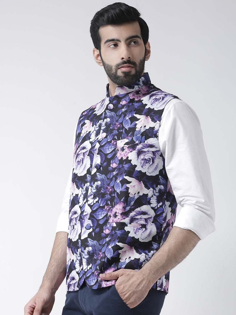 Hangup Men Standard Printed Men's Indian Wear-107APrintedNehru