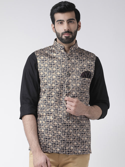 Hangup Men Standard Printed Men's Indian Wear-109APrintedNehru