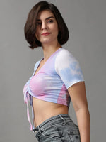 Women's Multi Tie Dye Top-BLR-108-Multi