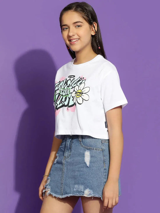 Lil Tomatoes Girls Cotton Crop Top-GGT-S24-1481_WHITE_28