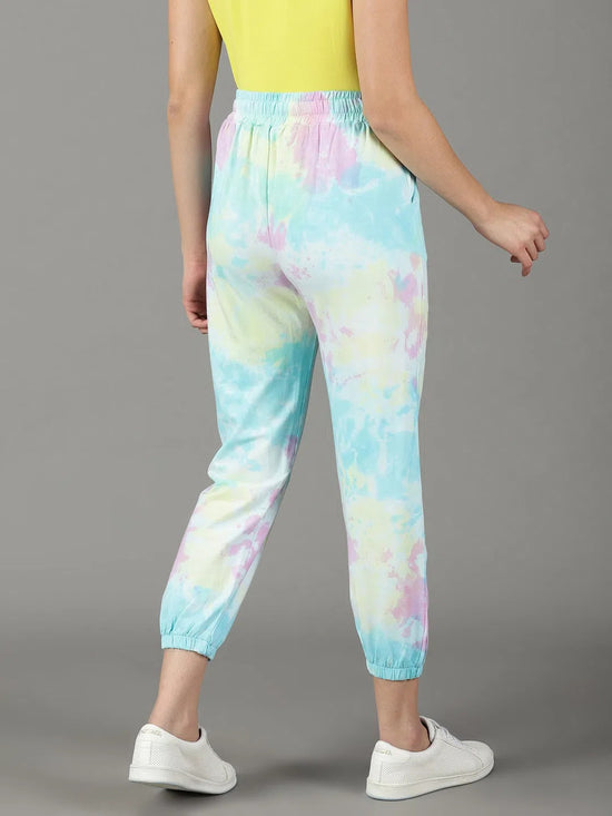 Women's Multi Tie Dye Track Pant-AF-1792-3-Multi