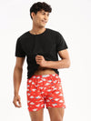 Men Red Printed Boxer-AM-126-9-Red