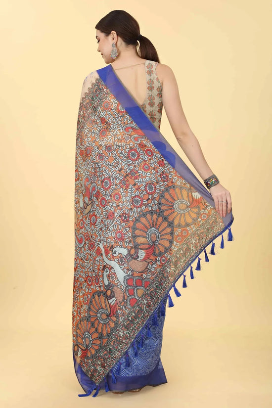 Dreamy Pastel Charm Saree-SZ-INDIGO-1426