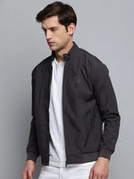 Men Grey Solid Casual Jacket-STCW-J-13-Grey