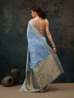 Graceful Heritage Drape Saree-SZ-FAIRY1-BU-2269