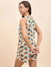 Kurta Shorts Set in Orange Color Fruit Print