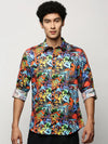 Men Multi Typographic Shirt-PRISM-M204-1615-Multi