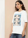 Difference of Opinion Off White Graphic Oversized T-Shirt-DOWMN310HWHT-XS