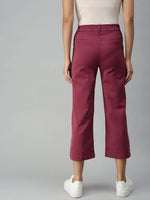 Women's Mauve Solid Denim Straight Jeans-LTPZ10327-Mauve