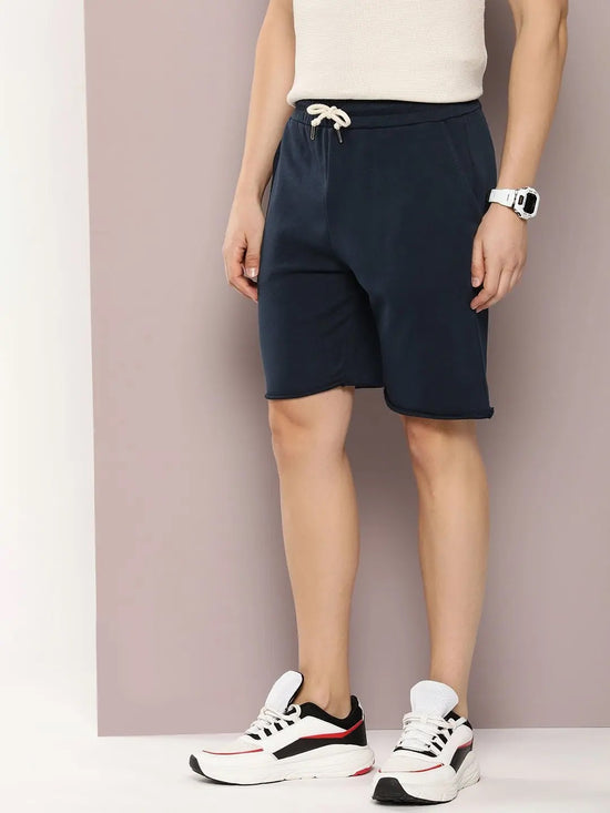 Dillinger Navy Blue Solid shorts