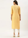 Women's Orange Solid Straight Kurta-SKC-3226-Orange