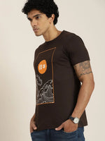 Dillinger Brown Graphic Regular T-Shirt-DLCR18113CHO-S