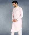 Hangup Men Standard Solid Men's Indian Wear-ST13954_Pink_RubyLKurta