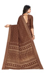 Vimla Women's Brown Art Silk Uniform Saree with Blouse Piece