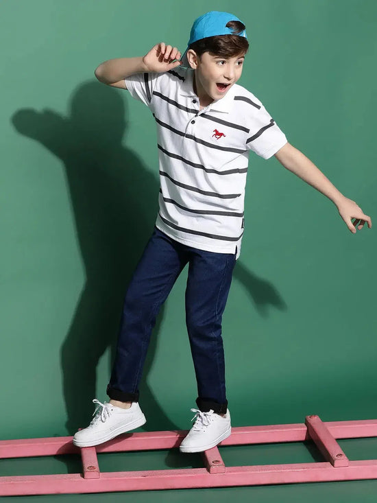 Lil Tomatoes Boys Cotton Polo T-shirt-GBT-S24-1147_CHARCOAL_30