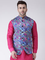 Hangup Men Standard Printed Men's Indian Wear-113APrintedNehru