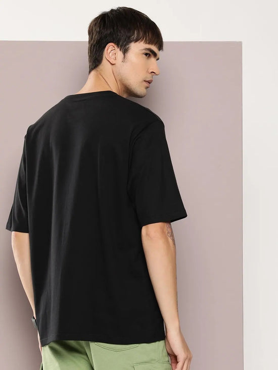 Dillinger Black Graphic Oversized T-shirt-DLMOV243BLK-S