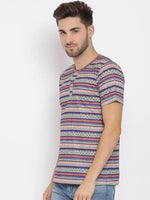 Hangup Men Standard Printed T-Shirts-10T_Henley_Print_TShirt