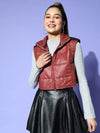 Women Solid Standard Maroon Jacket