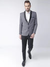 Hangup Men Standard Printed Men Formalwear-D25TuxedoBlazer