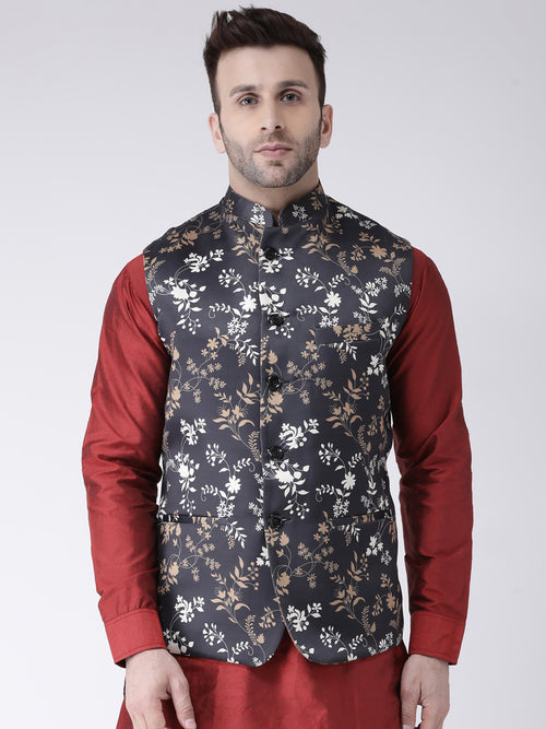 Hangup Men Standard Printed Men's Indian Wear-116APrintedNehru