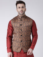 Hangup Men Standard Printed Men's Indian Wear-117APrintedNehru