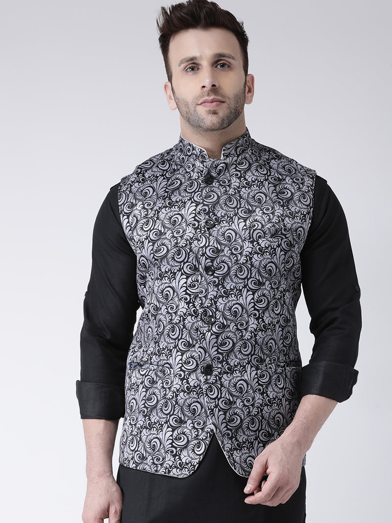 Hangup Men Standard Printed Men's Indian Wear-118APrintedNehru