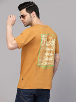 Rigo Printed Oversized Half Sleeves Round Neck Cotton Tees-CT02231562-L