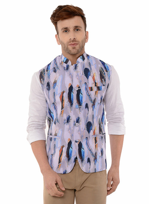 Hangup Men Standard Printed Men's Indian Wear-11APrintedNehru