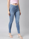 Women Skinny Fit Denim Blue Jean-LT-105535-Blue