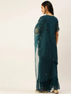 Women's Blue Solid Kurta Sets-SB-48757-Teal