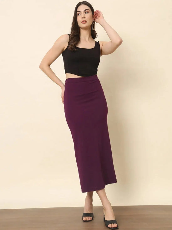 Straight Fit Slit Skirt