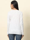 White Full Sleeve Shrug