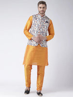 Hangup Men Standard Printed Men's Indian Wear-56APrintedNehru