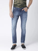 Hangup Men Slim Solid Jeans & Trousers-Jeans4Washing