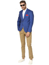 Hangup Men Standard Checkered Men Formalwear-D5CheckBlazer